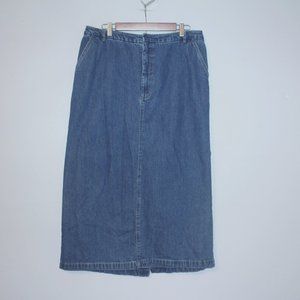 Kim Rogers Size 16 Denim Skirt With Pockets